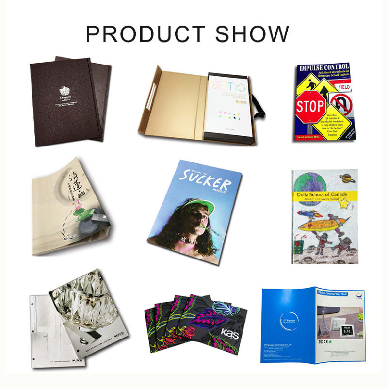 Customzied Art Paper Saddle Stitching Production Brochure Printing