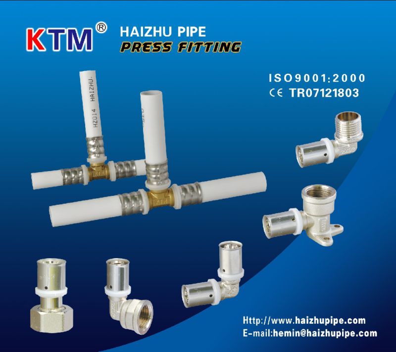 Ktm Straigt Female (Press Fitting) for HDPE, Pex-Al-Pex Pipe, Pert-Al-Pert Pipe, Plastic Pipe