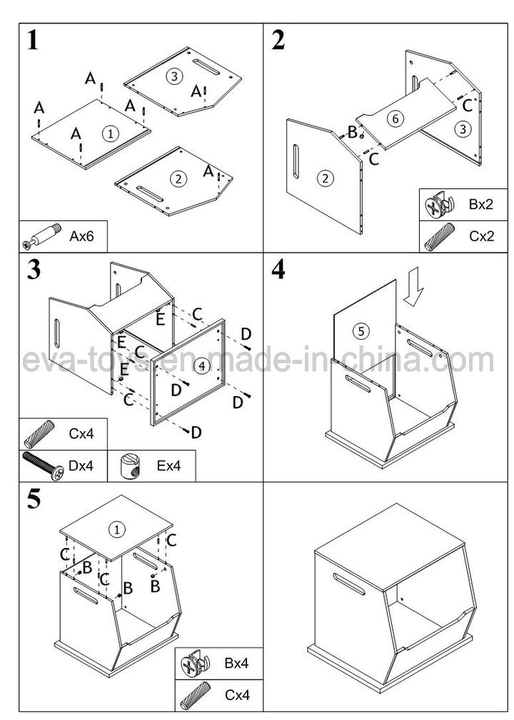 Wooden Home Storage Container Box (WJ278651)