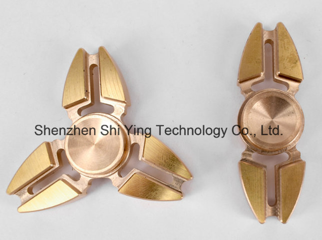 Hot Finger Spinner Torqbar Brass EDC Toys Spinner Fidget (Gold)