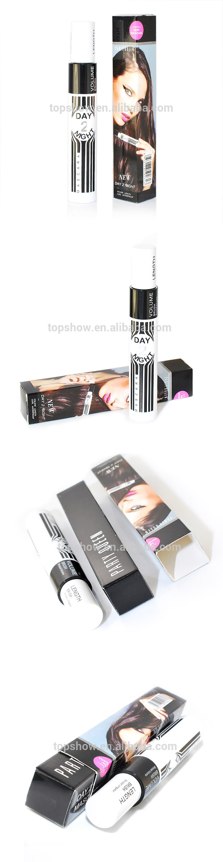 Hot Sale Party Queen Ultimate Combination 2 in 1 Fiber Mascara