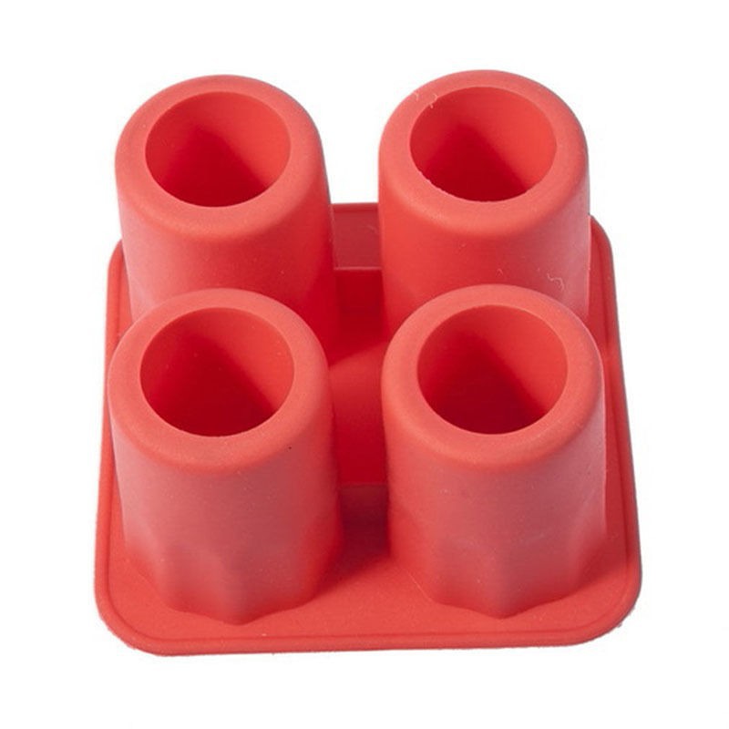 4-Cup Food Grade Silicone Ice Cube Tray