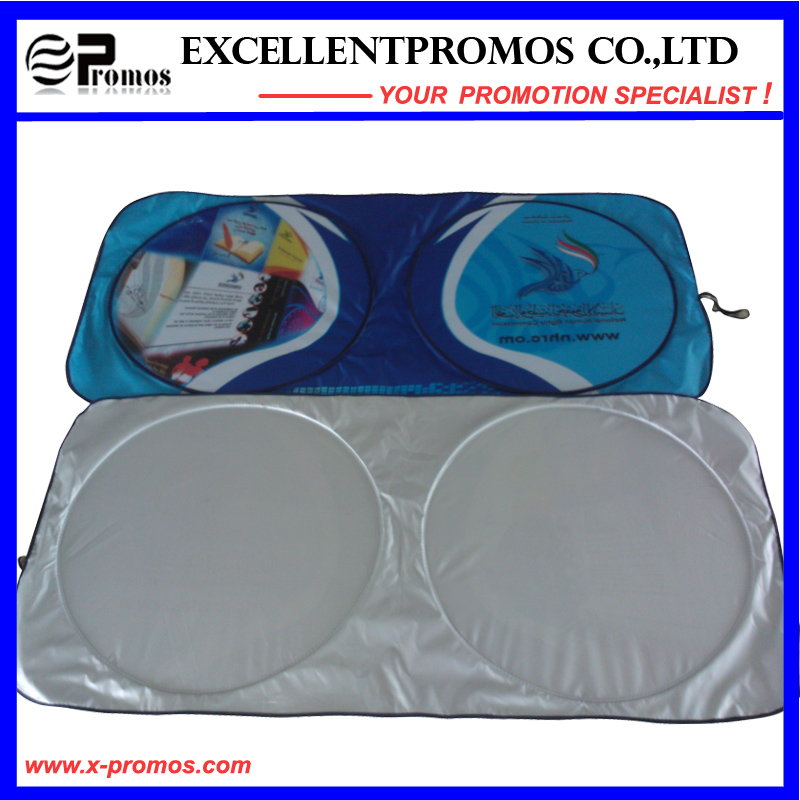 Promotional Double Circle Polyester Car Sunshade (EP-CS1015)