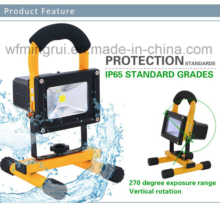 Rechargeable LED Floodlight LED Work Light with Ce, RoHS, SAA Certificates