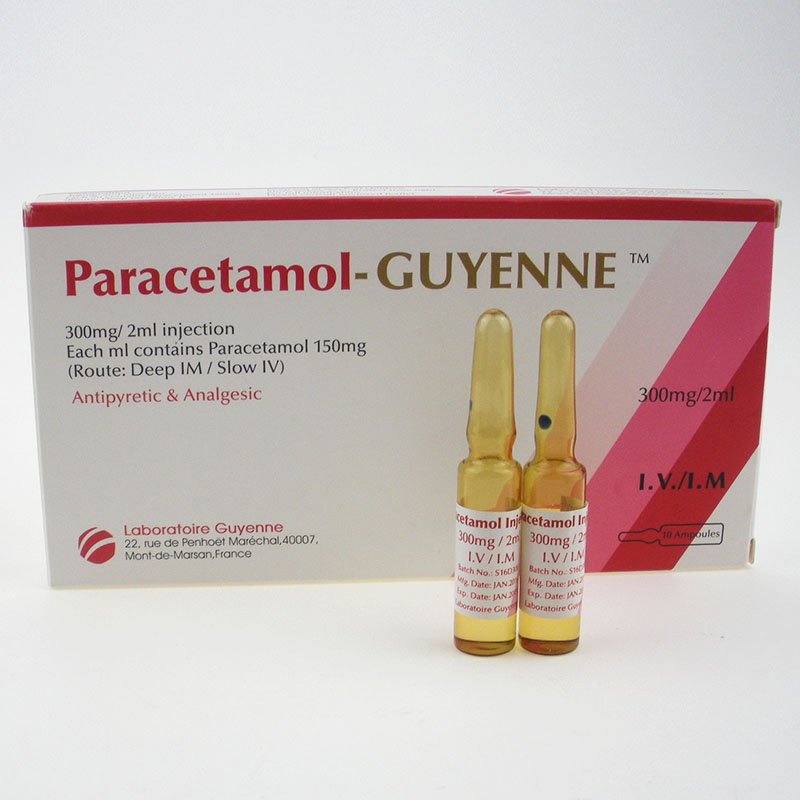 Paracetamol Injection of Antipyretic-Analgesic