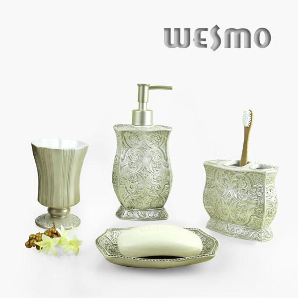 European Style Polyresin Bathroom Accessory Set