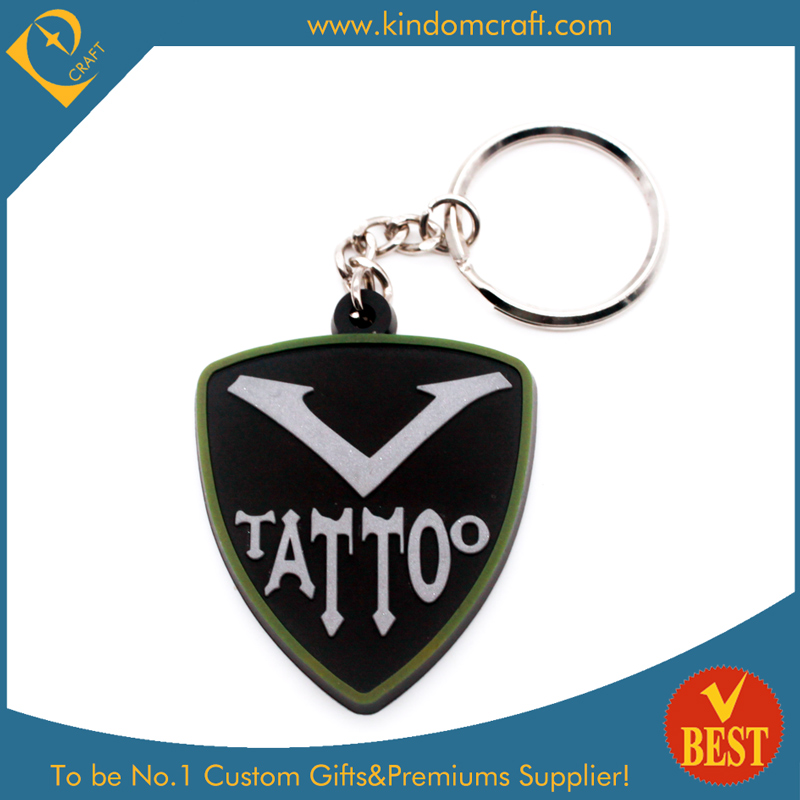 High Quality Customized Promotional Cheap 2 D Branded PVC Key Chain Series Product