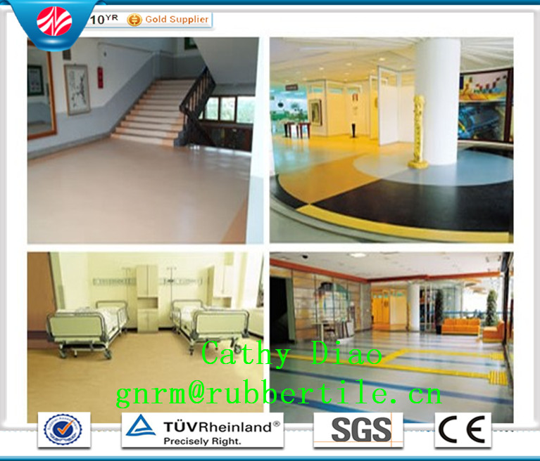 Wear Resisting Rubber Flooring Colorful Rubber Flooring Children Rubber Flooring Office Rubber Flooring