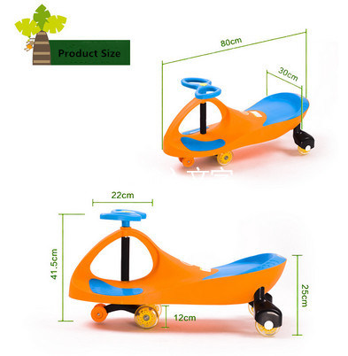 Kids Ride on Toy Slider Swing Car with Foot Mat