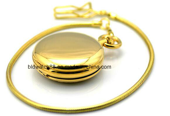 Hot Mens Golden Mechanical Pocket Watch for Sale