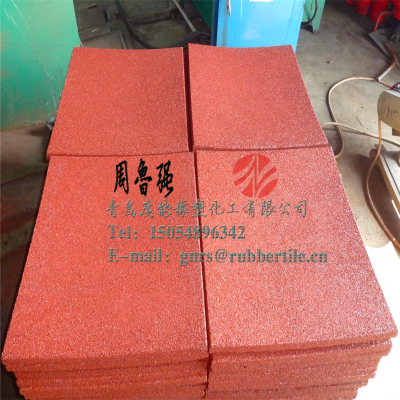 Anti-Slip Rubber Tile Wearing-Resistant Rubber Tile Rubber Floor Tile Gym Rubber Tile