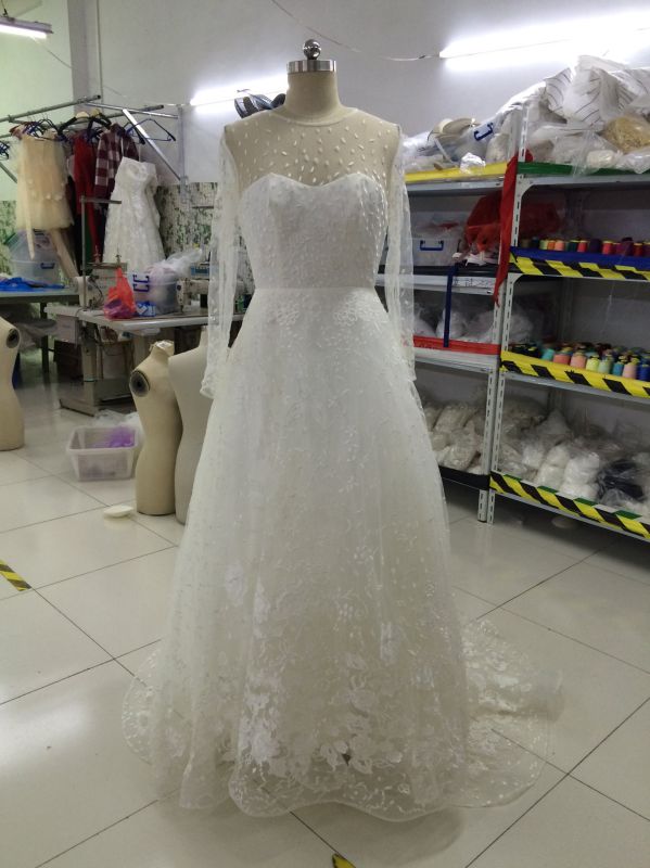 New Arrival European Design Embroidered Wedding Dresses