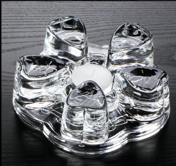 New Design Heart Shape Glass Teapot Warmer for Wholesaler