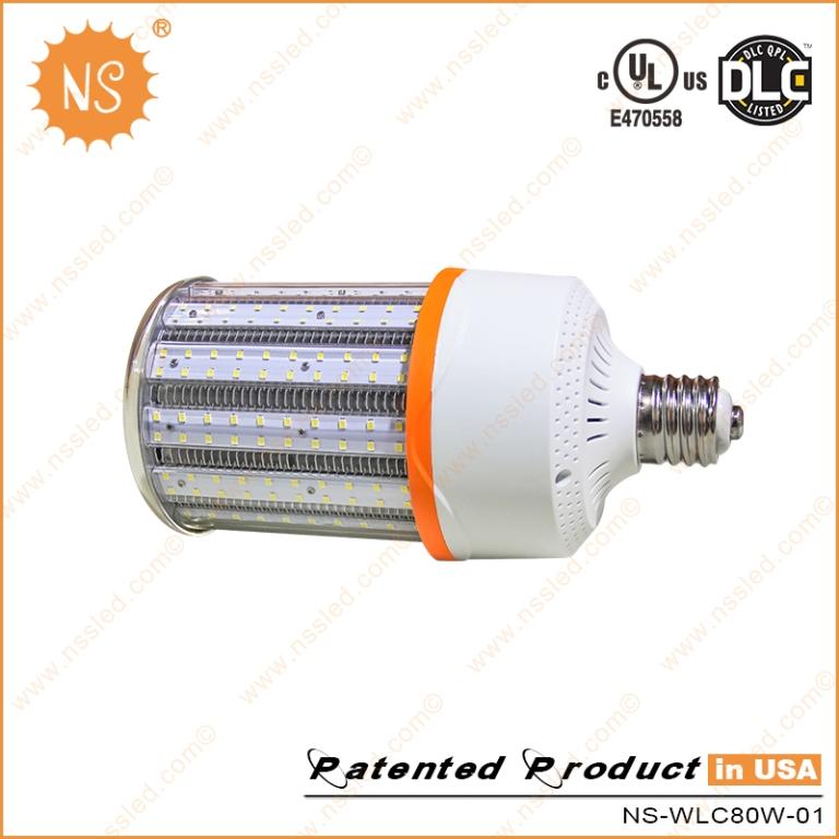 UL Dlc IP64 150lm/W 6000k E39 Mogul Base 80W LED COB Lamps