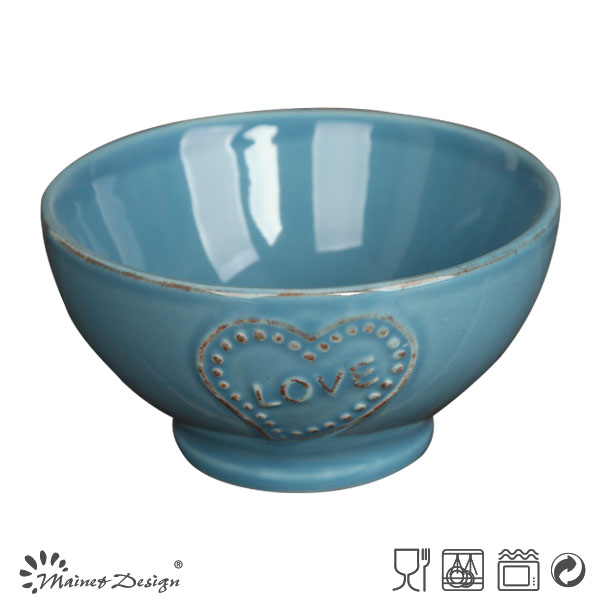 VARIOUS COLOR CERAMIC STONEWARE BOWL