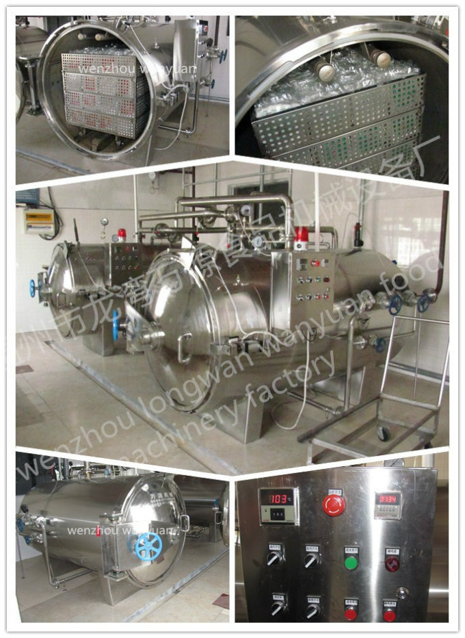 Plastic Food Packing Sterilizer Autoclave Retort