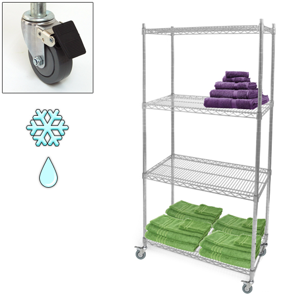 NSF Hygienic Wire Shelving for Hospital (CJ12045180A4CW)