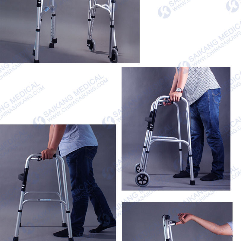 Foldable & Height Adjustable Frame Walker (CE/FDA/ISO)