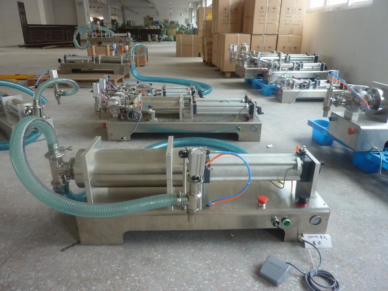 Semi-Automatic Cream Lotion Cosmetic Liquid Filling Machine for Packing Line