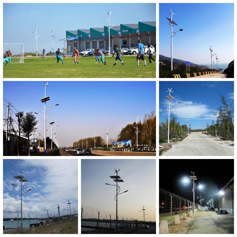 Wind Solar Hybrid Power Supply Street Light System / (LED Lighting)