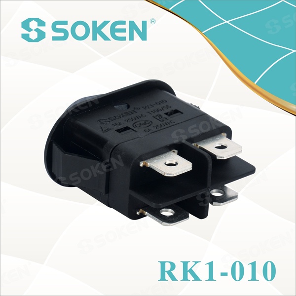 Dpst Light Rocker Switch with Kc Certificate 16A 250VAC