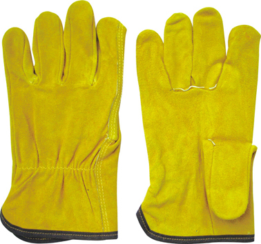 Golden Cow Split Leather Straight Thumb Driver Work Glove