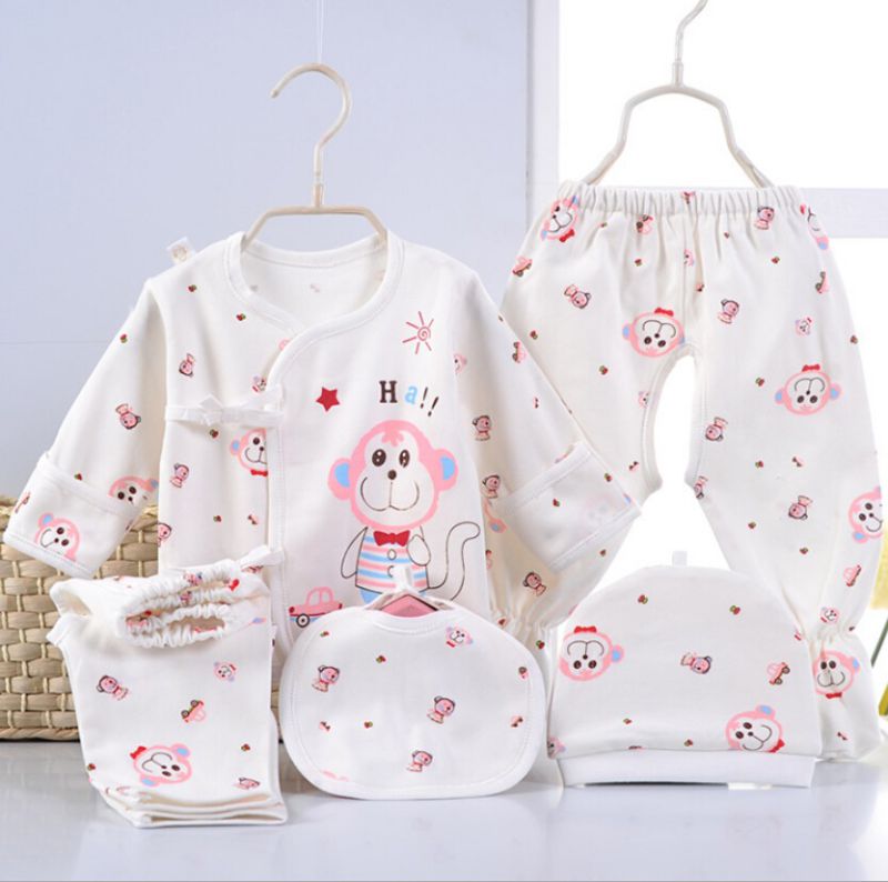 Cartoon Printing 5PCS Infant Apparel