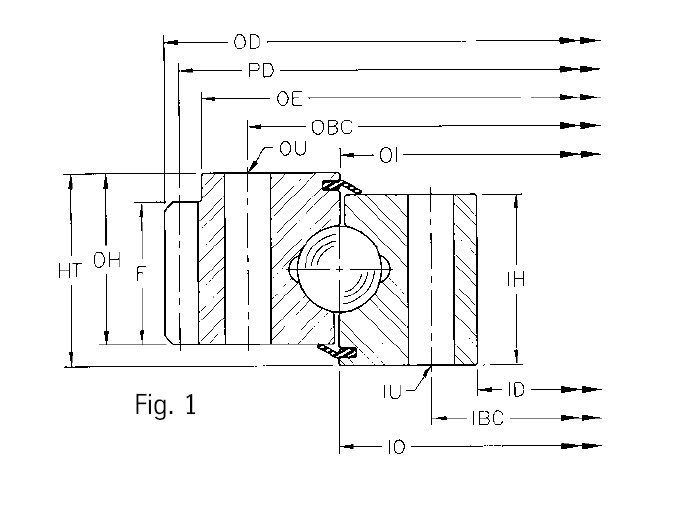 Detailed Technical Information for Replaceble Rotek Slewing Ring Bearing (A18-80E)