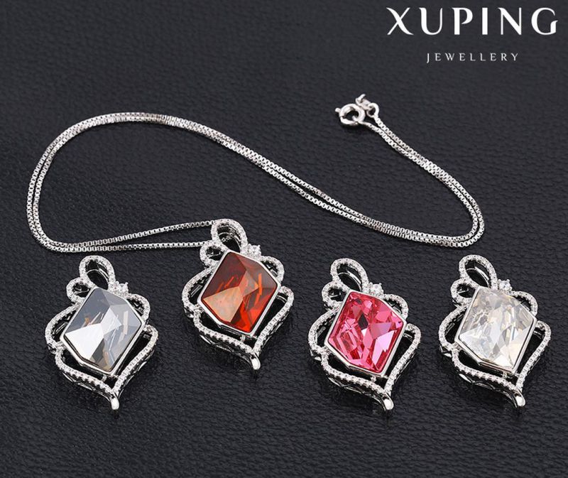 43089 Fashion Elegant Crystals From Swarovski Rhodium Imitation Jewelry Pendant Necklace