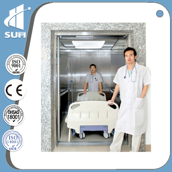 Ce Approved Speed 1.75m/S Hospital Elevator