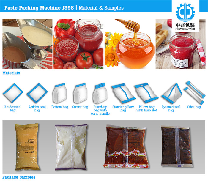 Soybean Paste/Tomato Paste/Curry Paste/Pepper Paste Packing Machine