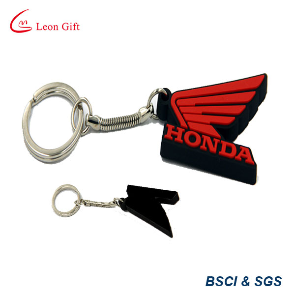 Customized Promotional 2D Soft PVC Rubber Keyring