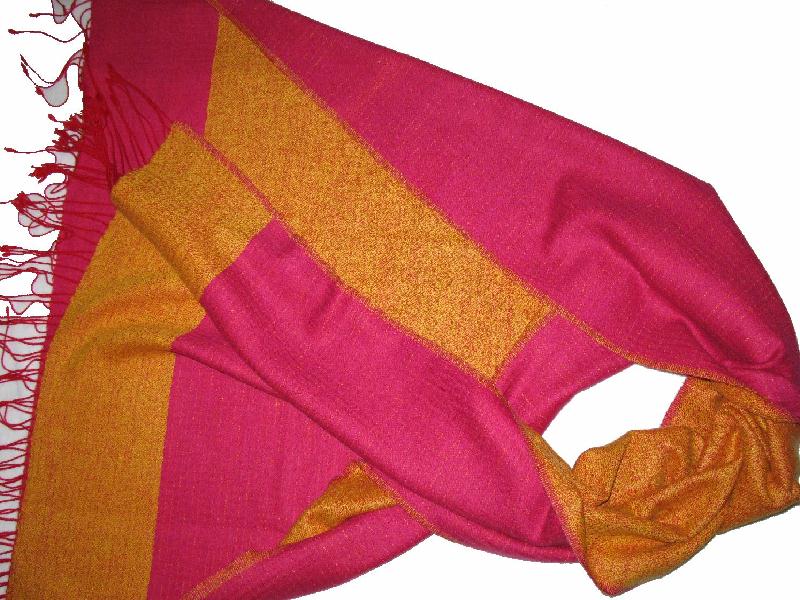 50% Cashmere 50% Wool Reversible Shawl