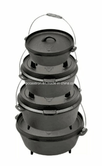 LFGB, Ce, FDA, SGS Cast Iron Dutch Oven Camping Set with Tripod