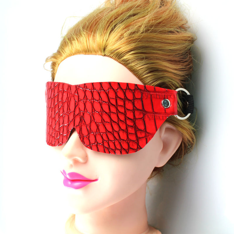 Eye Mask Red Adult Sex Toy Crocodile Grain Online Shopping China Good Quality Sex Tool