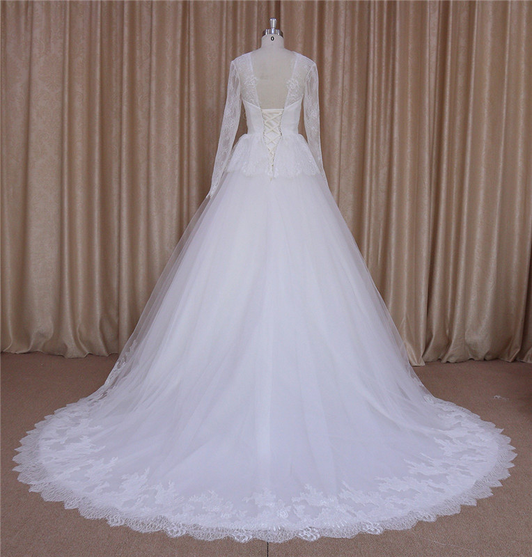 Long Sleeve Bolero Jacket Wedding Dress