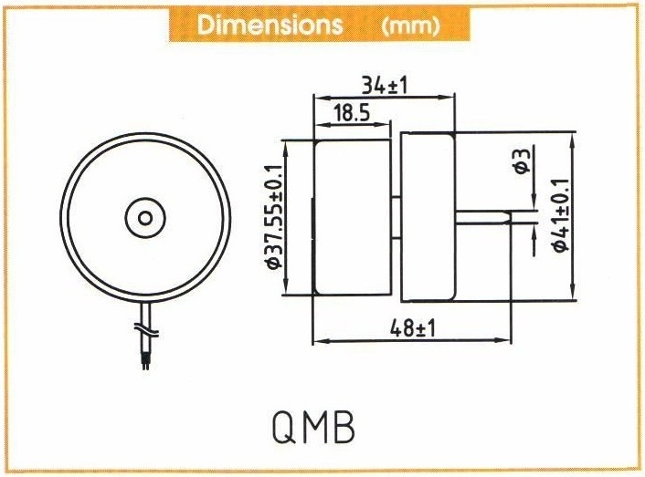 DC Brushless Motor 12/24V with Diameter 41mm