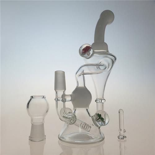 Recycler Oil Rigs Handmade Hookah Glass Smoking Water Pipes (ES-GB-353)