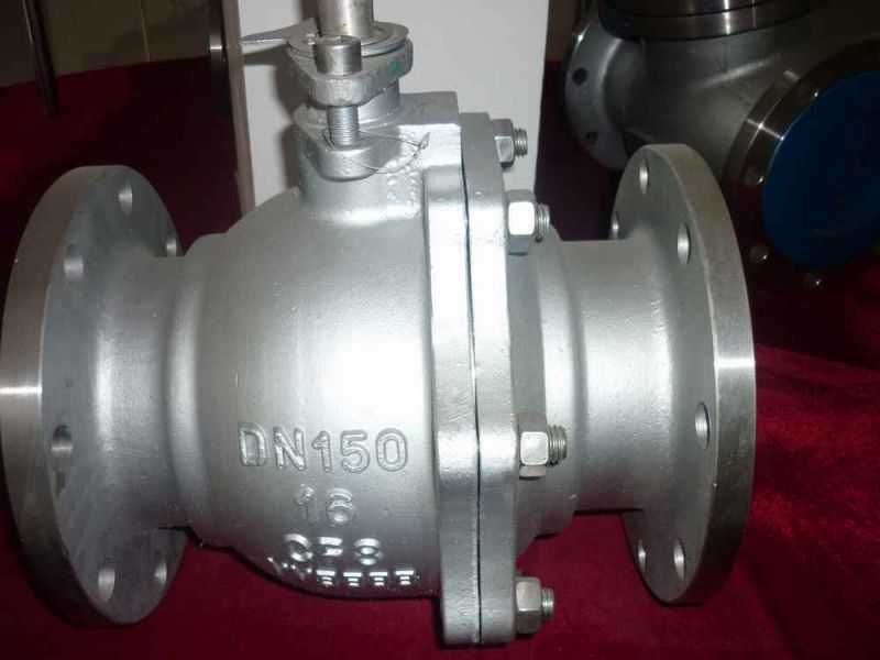 2PC Stainless Steel Flange Full Bore Floating Ball Valve (Q41F)