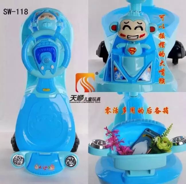 En71 Approved Children Plasma Car Plastic Material with Swivel Wheels for Sale