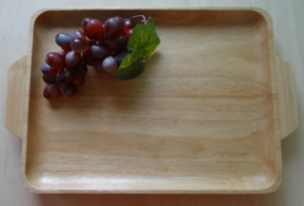 Rubber Wood Material Wooden Tray for Food and Serving