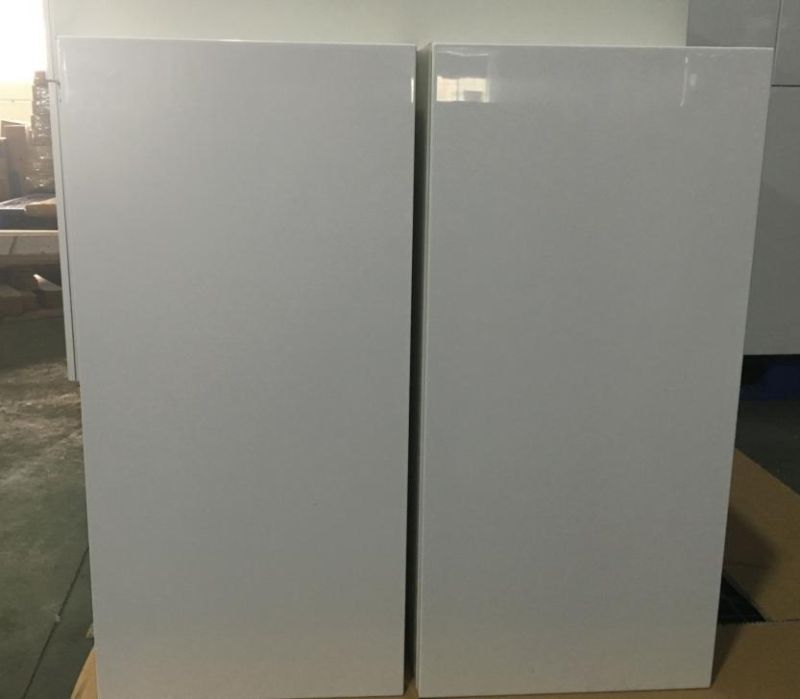 White Melamine Carcase with Glossy Doors for Kitchen Cabinets (customized)