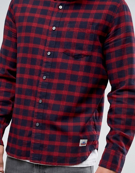 Slim Check Shirt in Navy Shirt