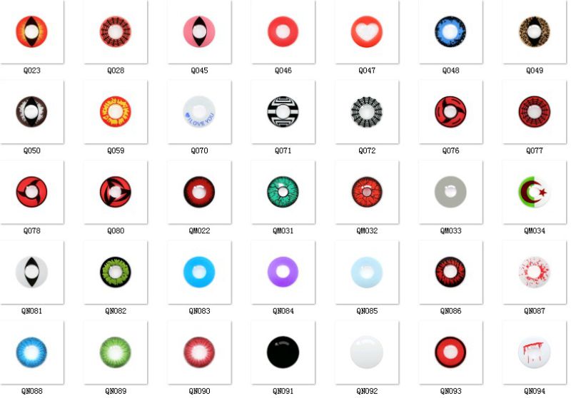 Tri Color Contact Lens, Contact Lens Big Eyes, Wholesale Crazy Contact Lens