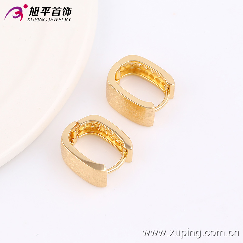 Popular Fashion Simple Gold-Plated Jewelry Hoop Earring - 90856