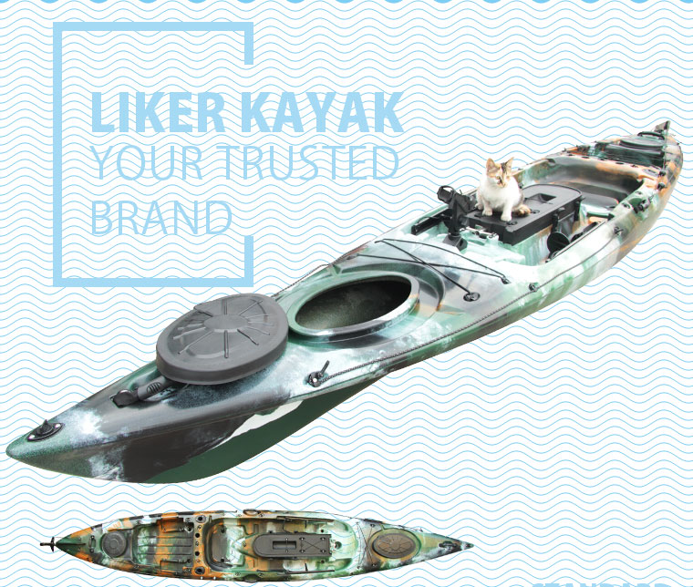 Liker Kayak Model Boat Single Seat Fishing Kayak Stable Quality for OEM Wholesale