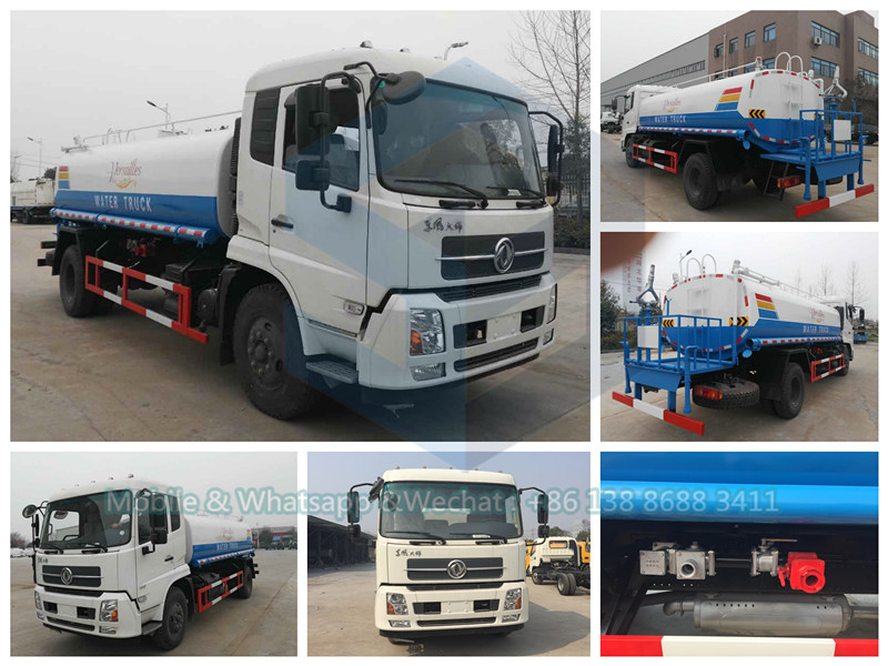 Dongfeng Kingrun Cummins 190HP 12000L Water Sprinkler Truck