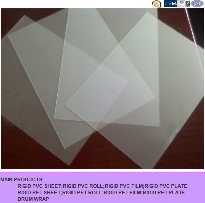 Clear Matt Rigid PVC Sheet for Printing