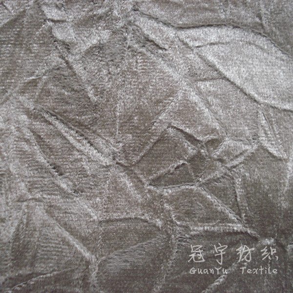 Home Textile Polyester Crumple Velvet for Sofa