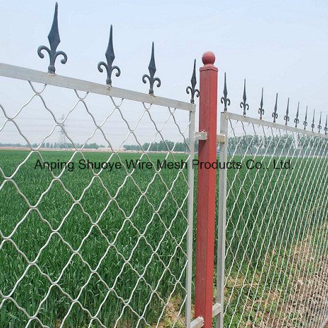 2016 High Quality Galvanized Chain Link Fence/PVC Coated Used Chain Link Fence for Sale